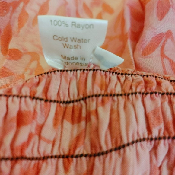 DRAGONFLY IMPORT HALTER NECK SMOCKED DRESS, PINK L - Picture 7 of 7